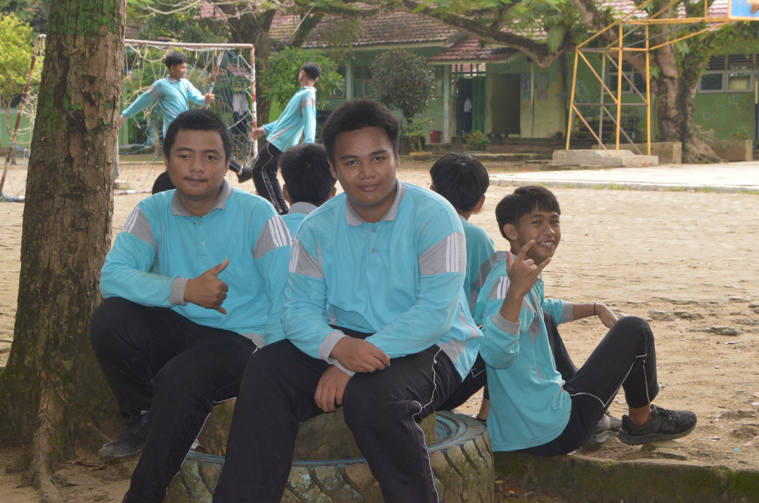 Students celebrating together